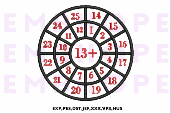 Addition Wheel 13: A Bright, Playful Holiday Embroidery Pick