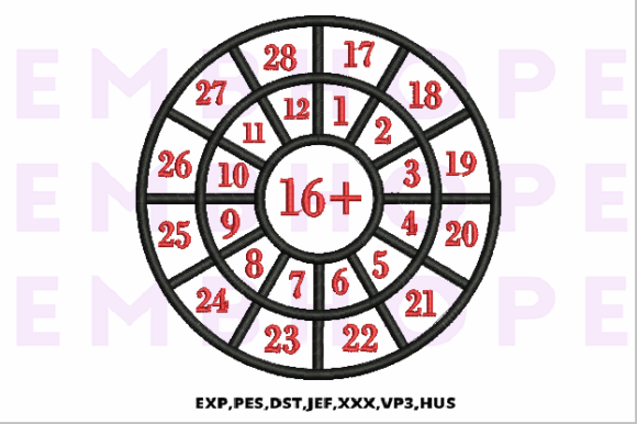 Addition Wheel 16: A Bright, Playful Seasonal Embroidery Staple
