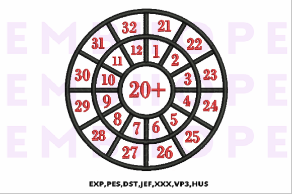 Addition Wheel 20: Bright, Playful Math for Real Embroidery Projects