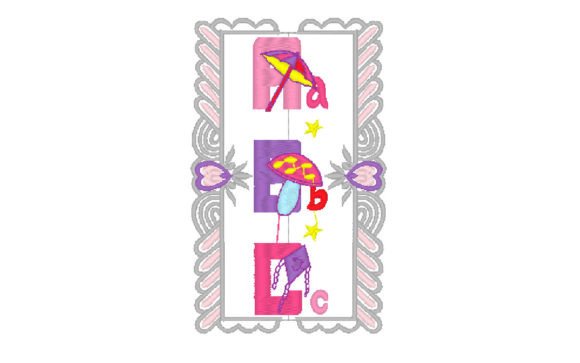 Alphabet Picture: A Charming Embroidery Design for Meaningful Gifts