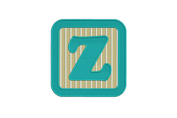 Alphabet Z Letter Embroidery Design for Etsy Sellers