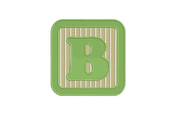 B Letter Alphabet Embroidery Design