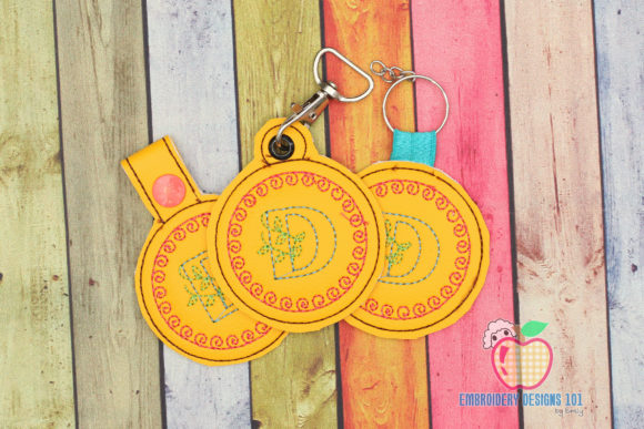 D Name Key Fob: A Personalized Keychain Embroidery Design