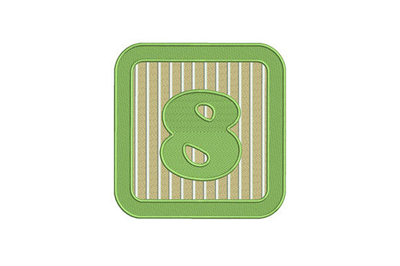 Eight Number: A Sweet, Versatile Embroidery Design for Meaningful Gifts