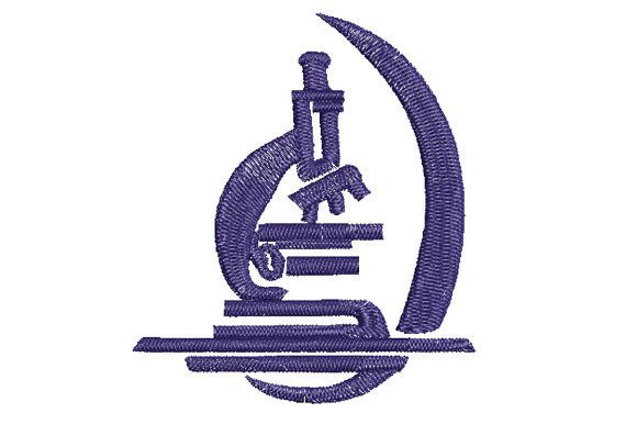 Microscope Logo: A Thoughtful Embroidery Design for Meaningful Gifts