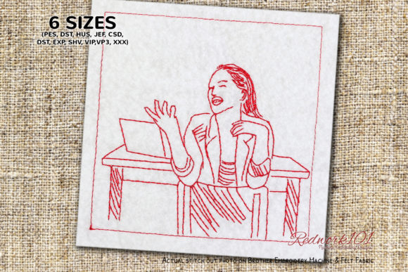 Teacher Teaching in Classroom Redwork Review
